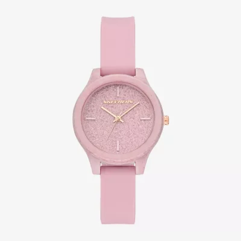 Skechers Womens Pink Strap Watch Sr6335