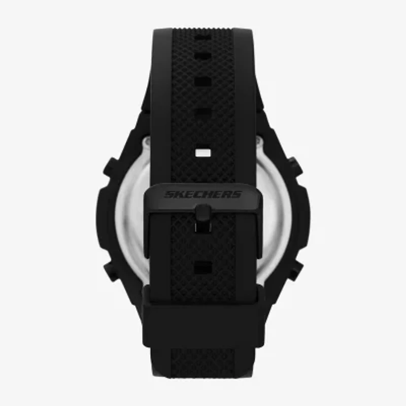 Skechers Mens Black 2-pc. Watch Boxed Set Sr8507