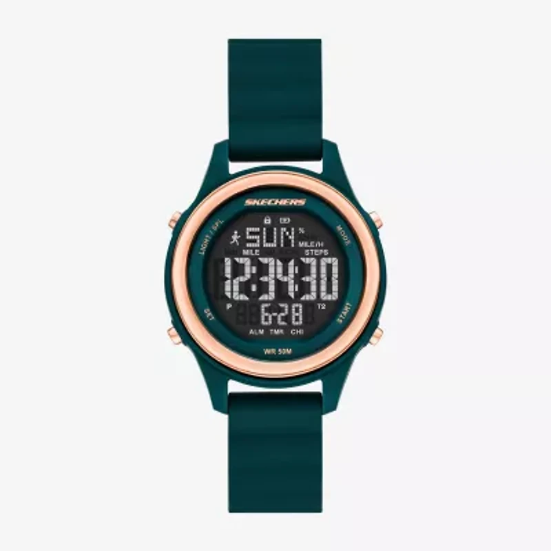 Skechers Womens Green Strap Watch Sr6349