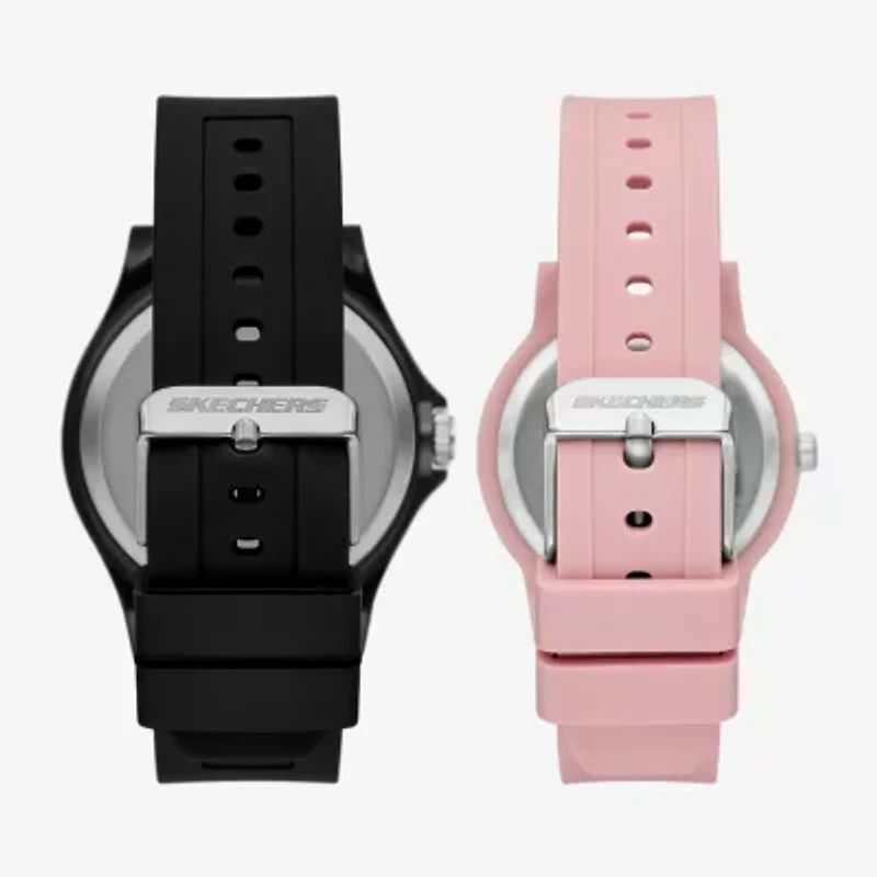 Skechers Unisex Adult Pink 2-pc. Watch Boxed Set Sr9141