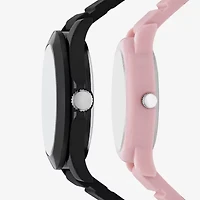 Skechers Unisex Adult Pink 2-pc. Watch Boxed Set Sr9141