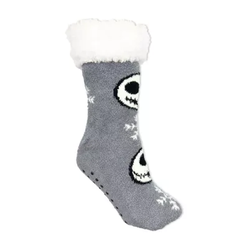 Pom Head Womens Breathable Multi-Pack 1 Pair Nightmare Before Christmas Slipper Socks