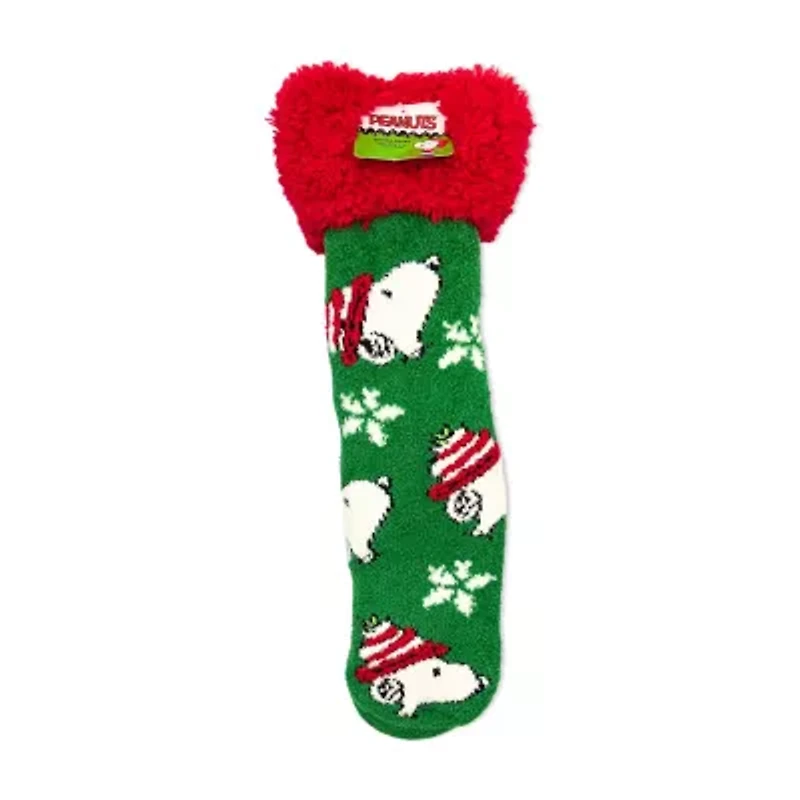 Pom Head Womens Breathable Multi-Pack 1 Pair Peanuts Slipper Socks