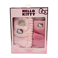 Womens Multi-Pack 2 Pair Hello Kitty Slipper Socks