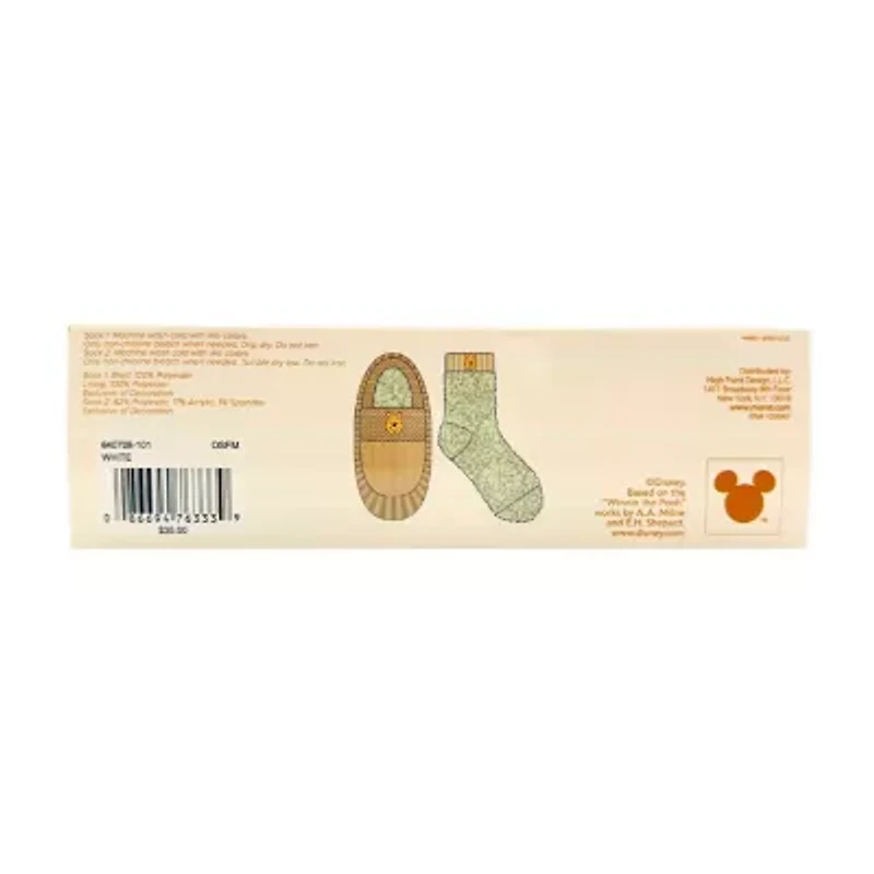 Womens Multi-Pack 2 Pair Winnie The Pooh Slipper Socks