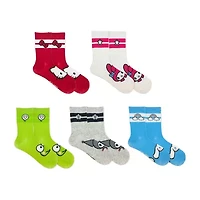 Womens 5 Pair Hello Kitty Crew Socks
