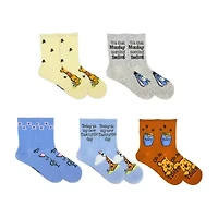 Womens 5 Pair Winnie The Pooh Crew Socks