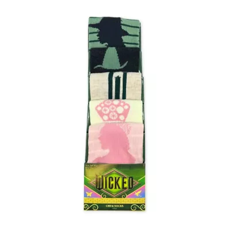 Wicked Womens 5 Pair Crew Socks