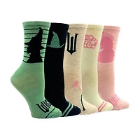 Wicked Womens 5 Pair Crew Socks