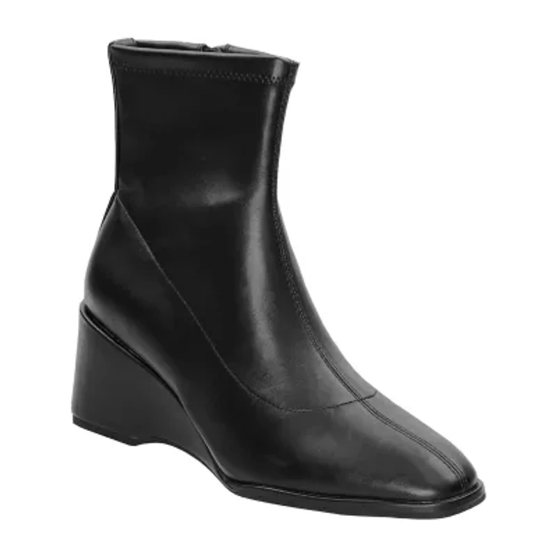 Aerosoles Womens Anouk Wedge Heel Booties