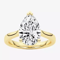 Grown Gorgeous (F, Vs2) Womens 2 1/4 CT. Lab White Diamond 14K Gold Pear Solitaire Engagement Ring
