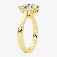 Grown Gorgeous (F, Vs2) Womens 2 1/4 CT. Lab White Diamond 14K Gold Pear Solitaire Engagement Ring
