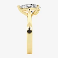 Grown Gorgeous (F, Vs2) Womens 2 1/4 CT. Lab White Diamond 14K Gold Pear Solitaire Engagement Ring