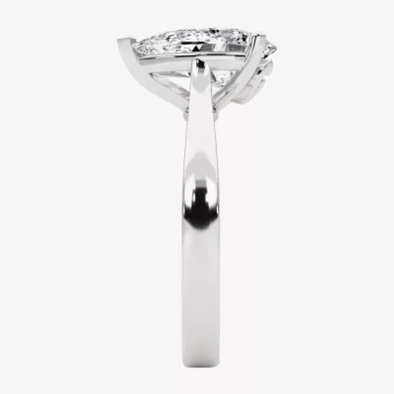 Grown Gorgeous (F, Vs2) Womens 2 1/4 CT. Lab White Diamond 14K Gold Pear Solitaire Engagement Ring