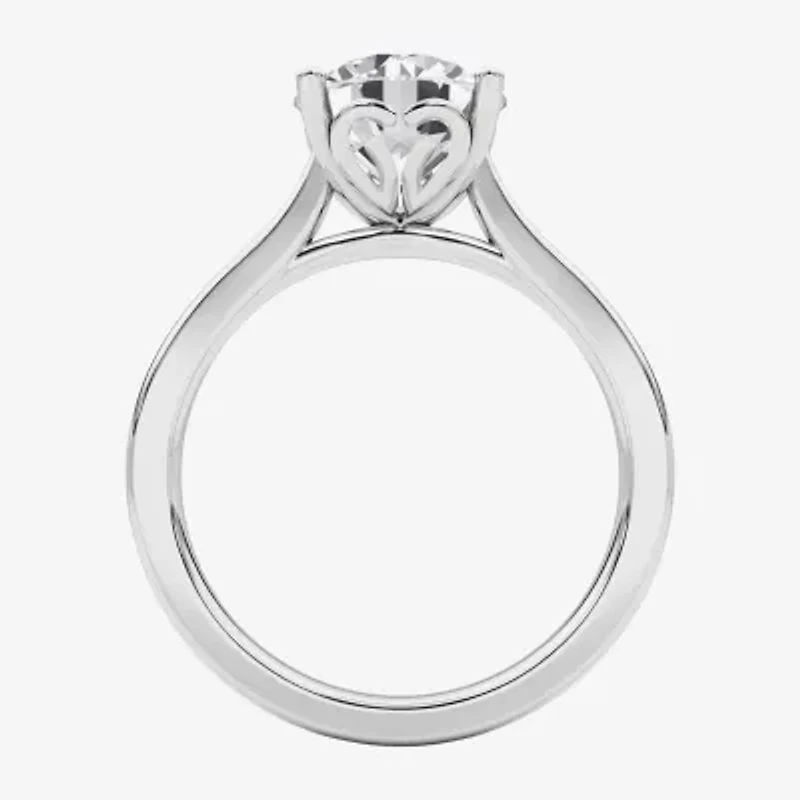 Grown Gorgeous (F,Vs2) Womens 2 1/4 CT. T.W. Lab White Diamond 14K Gold or Platinum Round Solitaire Engagement Ring