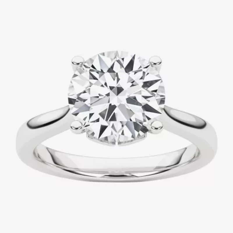 Grown Gorgeous (F,Vs2) Womens 2 1/4 CT. T.W. Lab White Diamond 14K Gold or Platinum Round Solitaire Engagement Ring