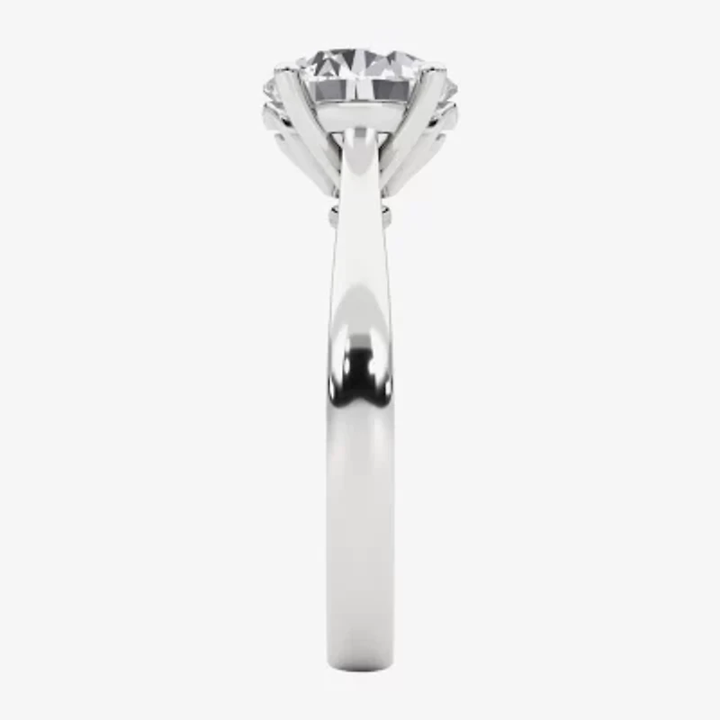 Grown Gorgeous (F,Vs2) Womens 2 1/4 CT. T.W. Lab White Diamond 14K Gold or Platinum Round Solitaire Engagement Ring