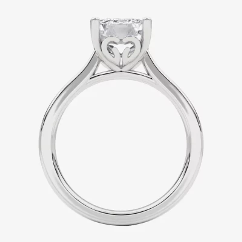 Grown Gorgeous (F, Vs2) Womens 2 1/4 CT. T.W. Lab White Diamond 14K Gold or Platinum Radiant-cut Solitaire Engagement Ring