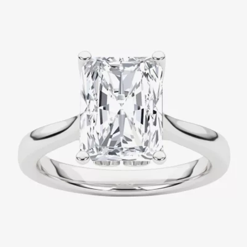 Grown Gorgeous (F, Vs2) Womens 2 1/4 CT. T.W. Lab White Diamond 14K Gold or Platinum Radiant-cut Solitaire Engagement Ring