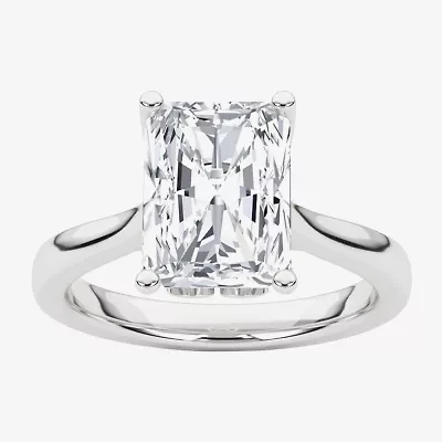Grown Gorgeous (F, Vs2) Womens 2 1/4 CT. T.W. Lab White Diamond 14K Gold or Platinum Radiant-cut Solitaire Engagement Ring