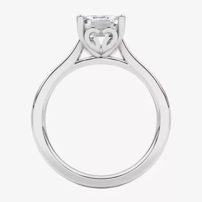 Grown Gorgeous (F, Vs2) Womens 2 1/4 CT. T.W. Lab White Diamond 14K Gold or Platinum Emerald-cut Solitaire Engagement Ring