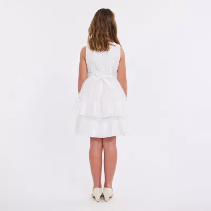 Bonnie Jean Little & Big Kid Girls Flower Girl Sleeveless Fit + Flare Dress