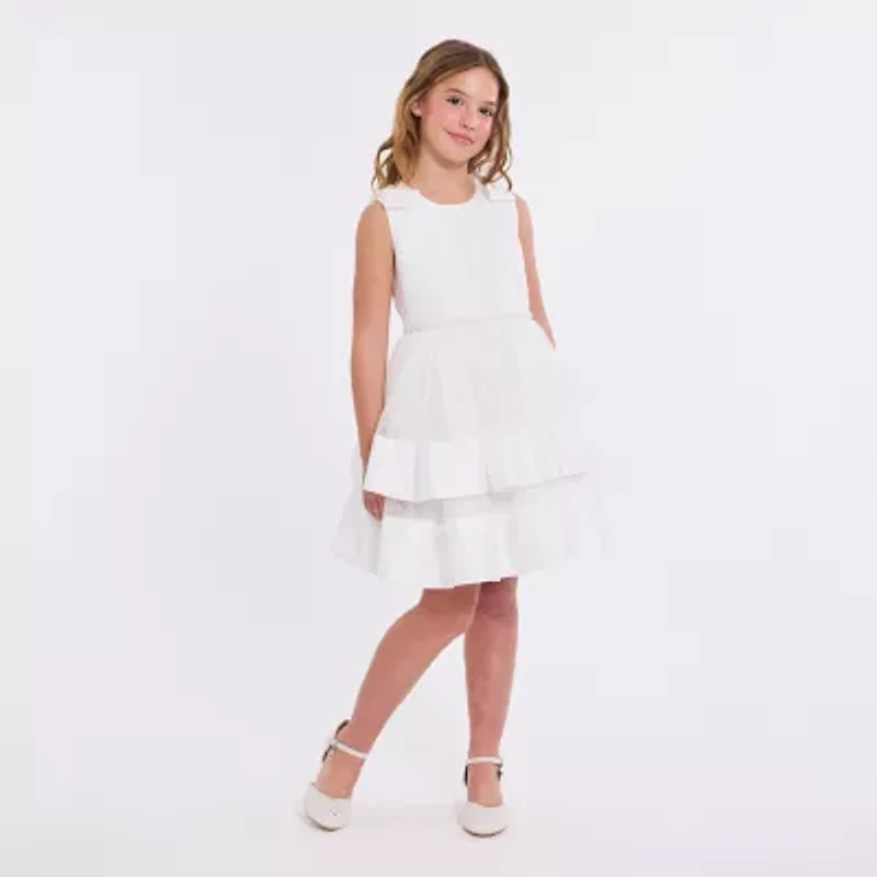 Bonnie Jean Little & Big Kid Girls Flower Girl Sleeveless Fit + Flare Dress