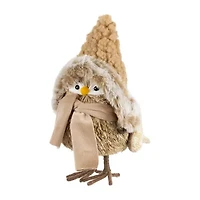 Northlight Woodland Bird With Hat Christmas Tabletop Decor