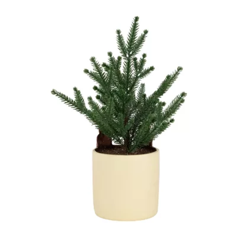 Northlight 14.25" Mini Artificial In Reindeer 1 Foot Christmas Tree