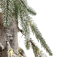 Northlight 3ft Led Battery Operated Flocked Alpine Artificial 3 Foot Pine Christmas Tree