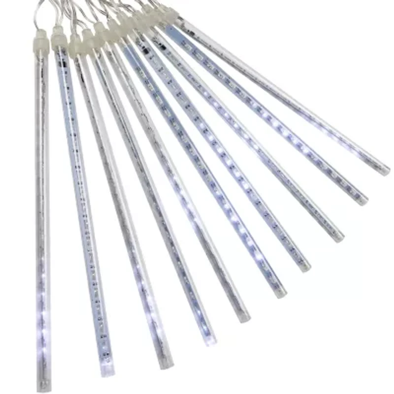 Northlight Set Of 10 Transparent Dripping - 14 Ft Clear Wire Indoor Icicle Lights