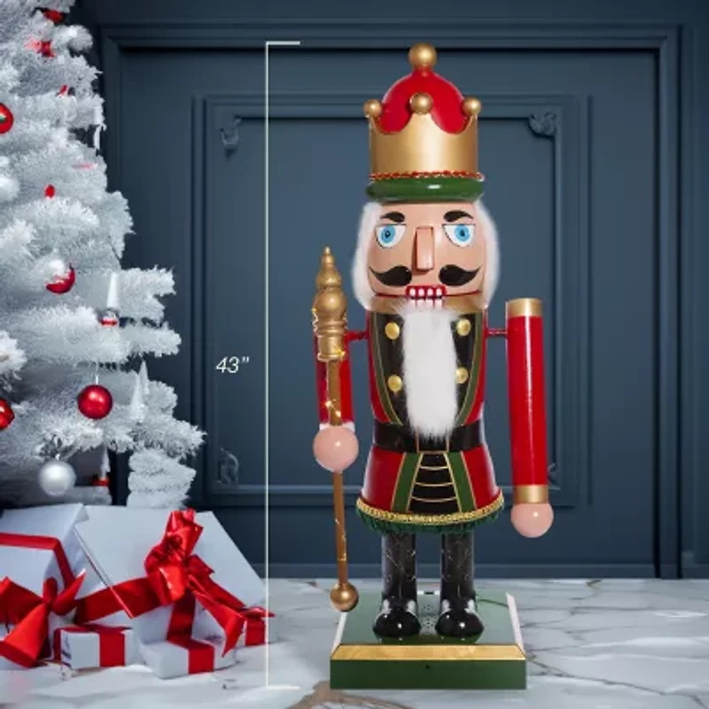 Kurt Adler Lighted Musical Collapsible Lighted Christmas Nutcracker