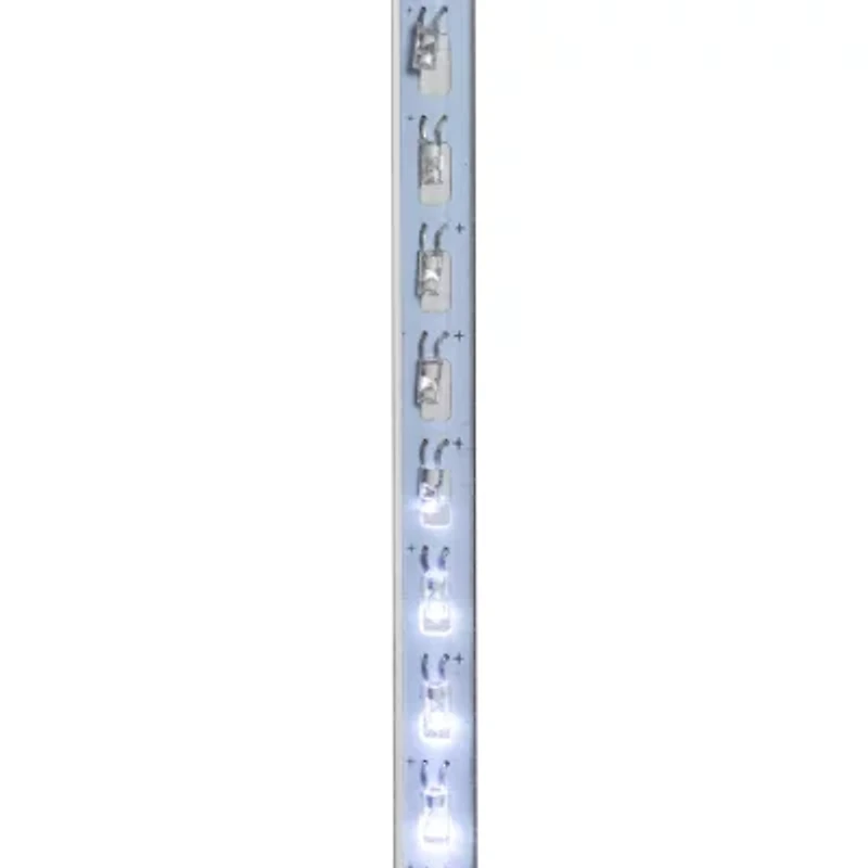 Northlight Set Of 10 White Led Snowfall Icicle Tube Lights - 20.5 Ft Clear Wire Indoor Icicle Lights