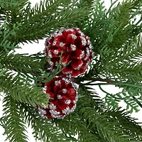 Northlight 7ft X 12" Wind River Fir With Glittered Pinecones Artificial Christmas Indoor Garland