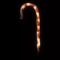 Set of 10 Lighted Outdoor Candy Cane Christmas Pathway Markers 12"