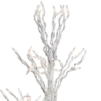 6' White Lighted Christmas Cascade Twig Tree Outdoor Decoration - Clear Lights
