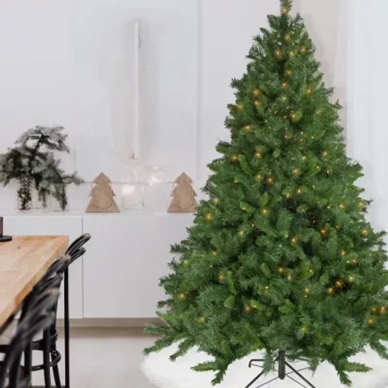 6.5' Pre-Lit Chatham Pine Artificial Christmas Tree  Clear Lights