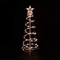 Set of 3 Clear Lighted Spiral Christmas Trees - 3'  4'  and 6'
