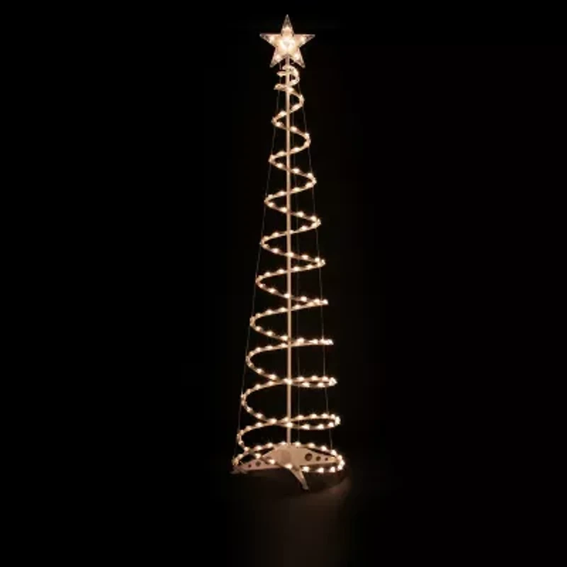 6' Pre-Lit Spiral Christmas Tree