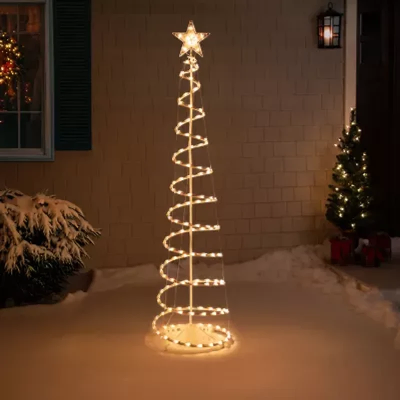 6' Pre-Lit Spiral Christmas Tree