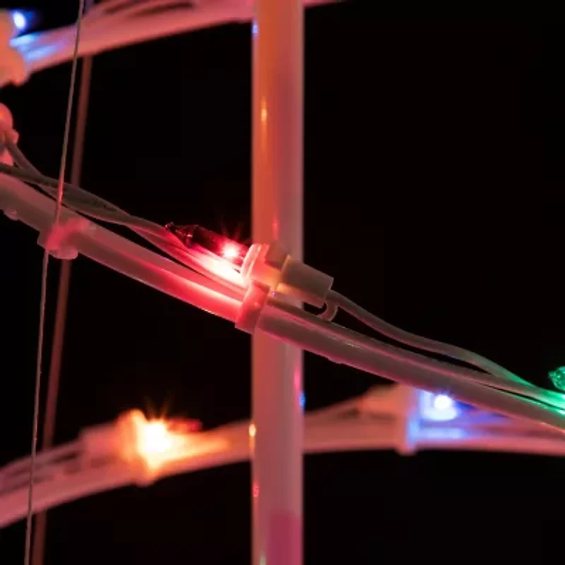 6' Pre-Lit Spiral Christmas Tree - Multi Color Lights