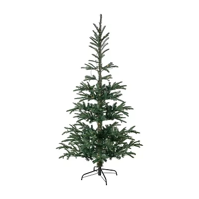 6.5' Pre-Lit Nordmann Fir Artificial Christmas Tree  Warm Clear LED Lights