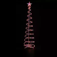 Set of 3 Lighted Multi-Color Spiral Christmas Trees - 3'  4'  and 6'