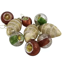 Northlight Refleor 2-Finish 9-pc. Christmas Ornament