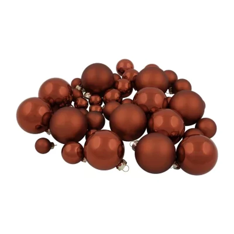 Northlight Red Glass Ball 40-pc. Christmas Ornament