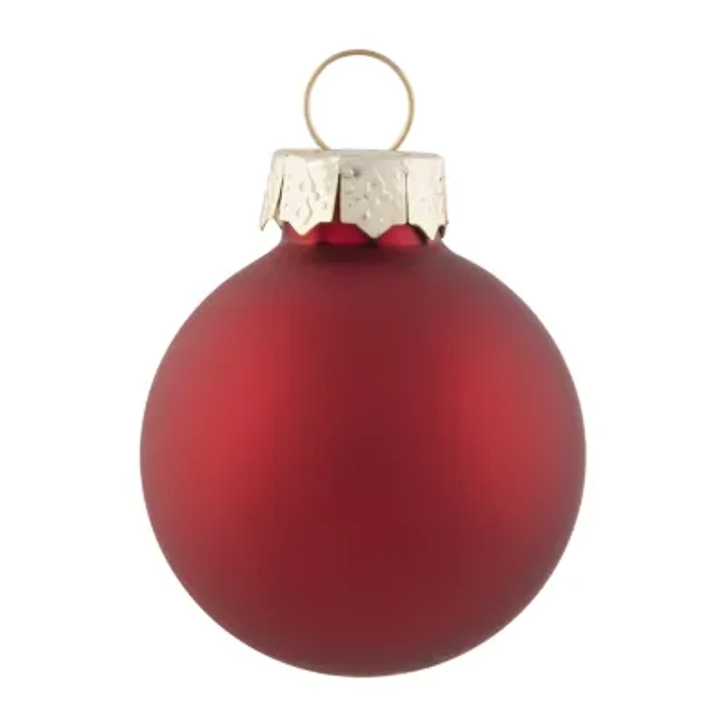 Northlight Red Glass Ball 40-pc. Christmas Ornament