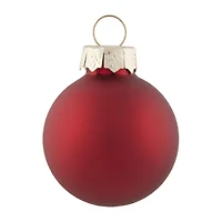 Northlight Red Glass Ball 40-pc. Christmas Ornament