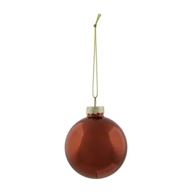 Northlight Red 2-Finish Ball 9-pc. Christmas Ornament