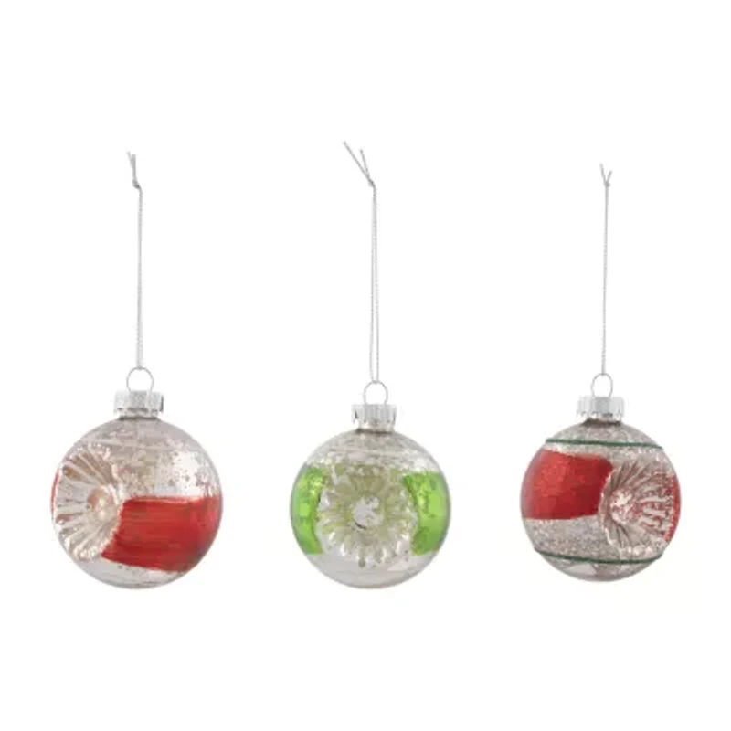 Northlight 2-Finish Finial Silver 9-pc. Christmas Ornament