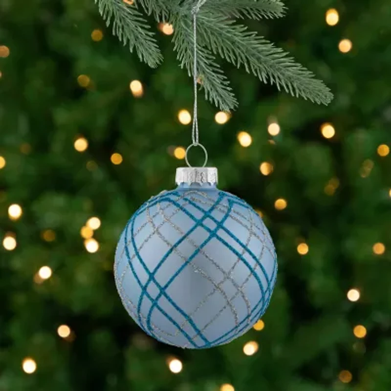 Northlight Glitter Glass Ball 4-pc. Christmas Ornament